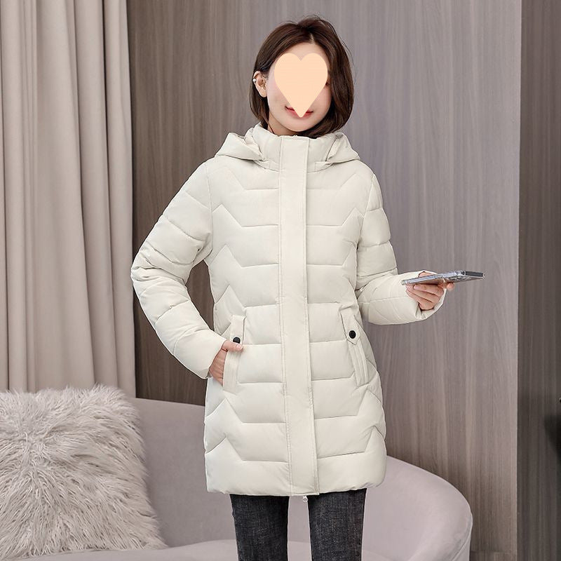 Mid-length Slim Fit Slimming Winter Women's Cotton Clothes