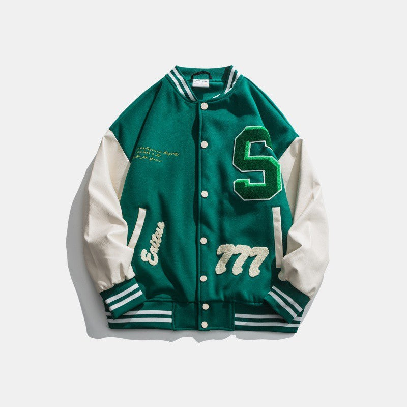 New Style Baseball Uniform Men's And Women's Jackets Couple Jackets