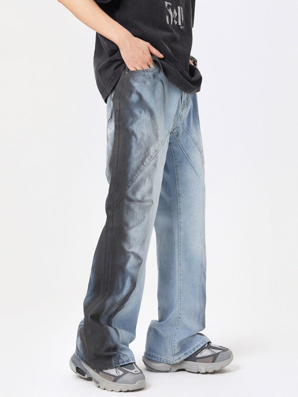 Fashion Wash Stitching Skinny Jeans For Men