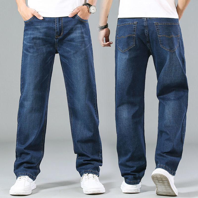 Summer Jeans Men's Loose Straight Wide-leg Pants