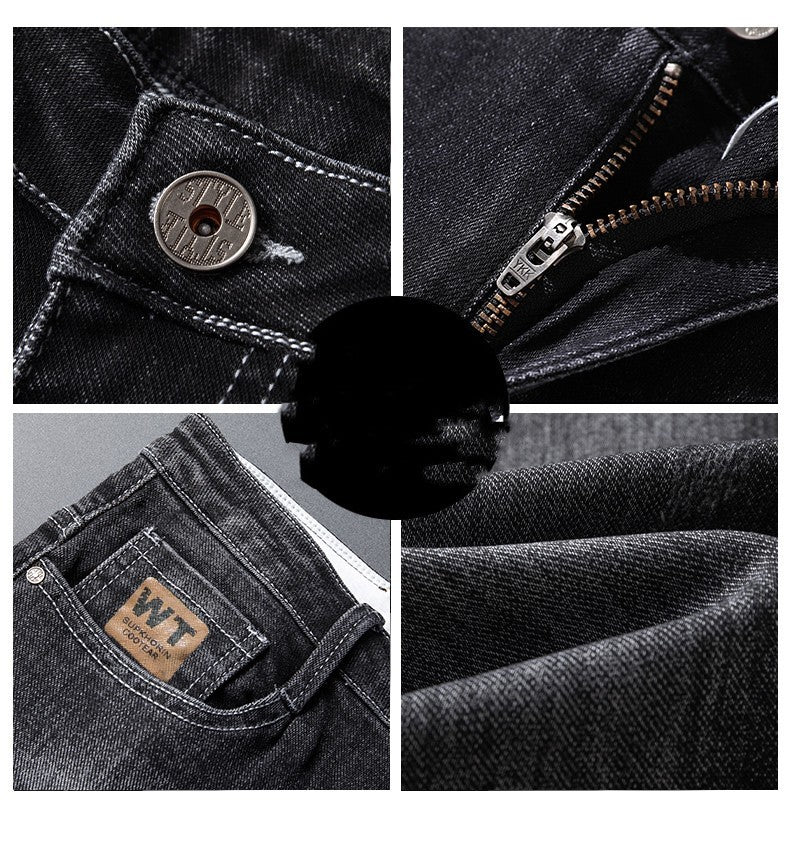 Elastic Straight Spring And Autumn Casual Trousers