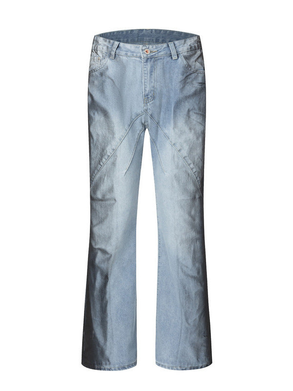 Fashion Wash Stitching Skinny Jeans For Men