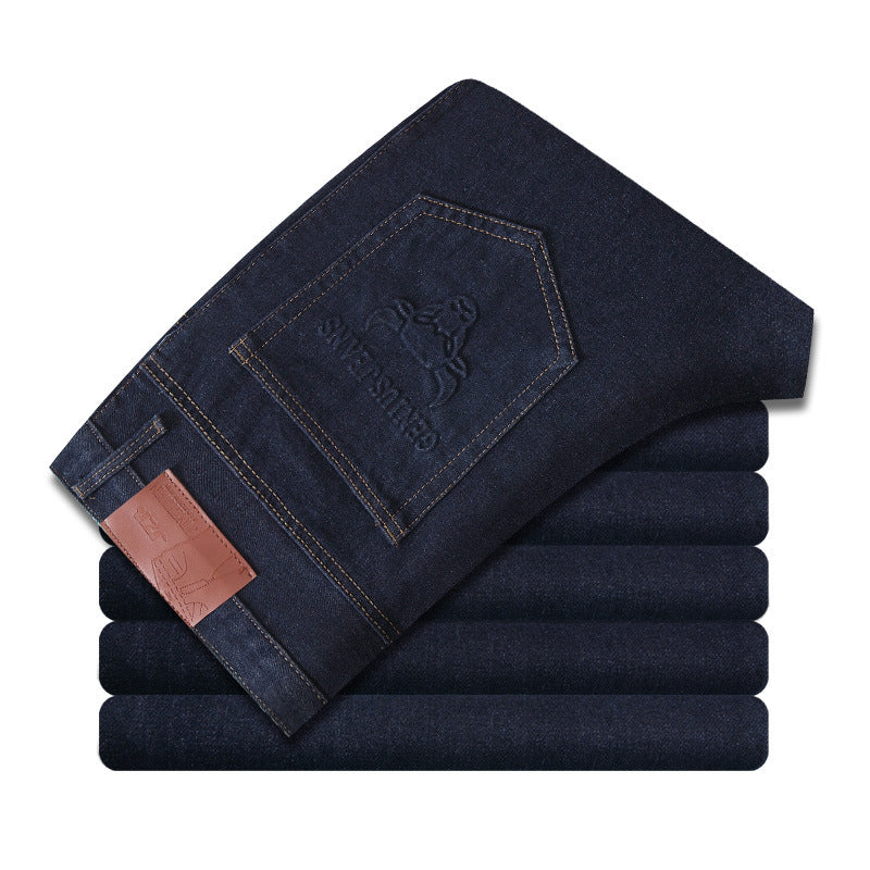 Men's Jeans Cotton Non-stretch Wear-resistant Work Pants Straight-leg Pants