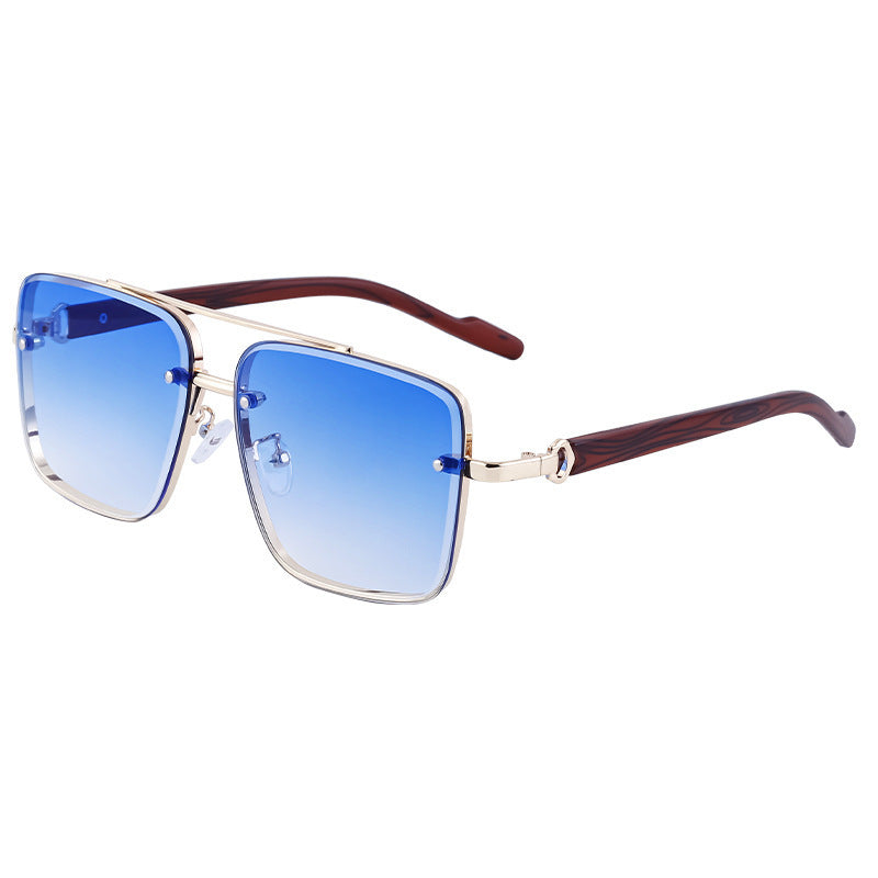 European And American Square Cut Sunglasses For Men