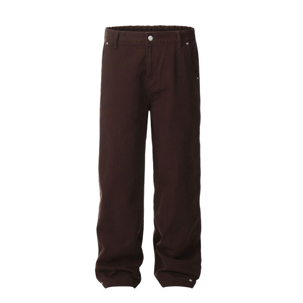 American Simple Pure Color Jeans For Men