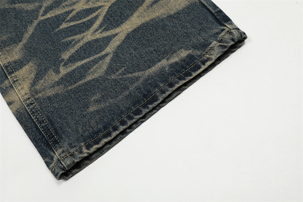 American Style Loose Wide Leg Jeans For Men