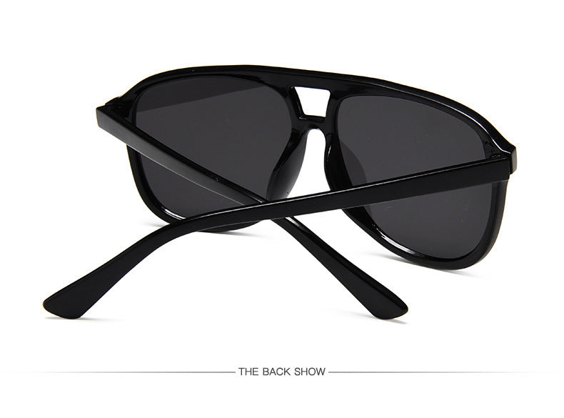 New Double Beam Big Frame Sunglasses For Men