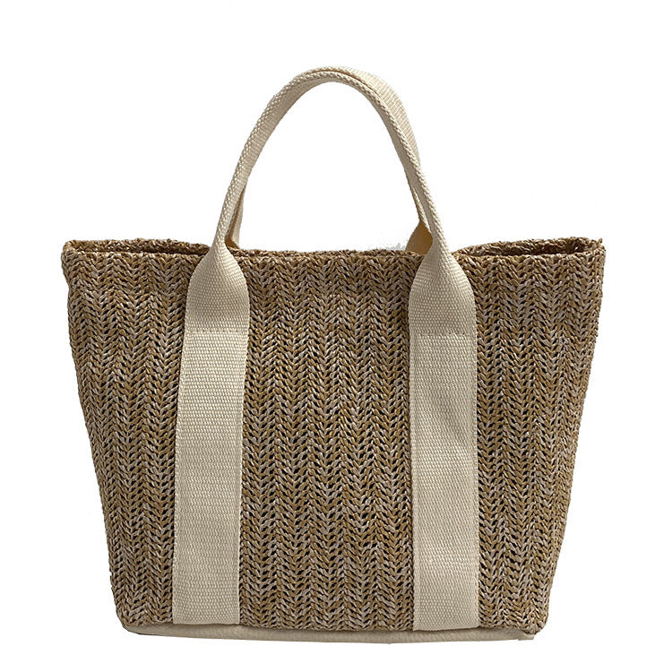 Straw Handbag Beach Style Woven