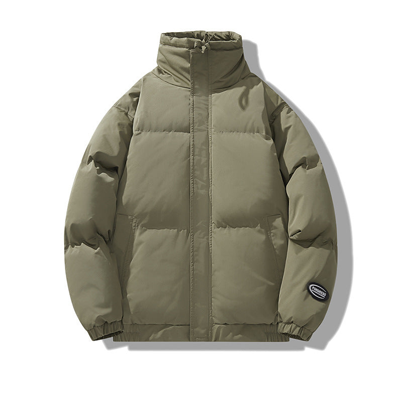Winter Minimalist Casual Versatile Cotton Coat Men's Warm Jacket