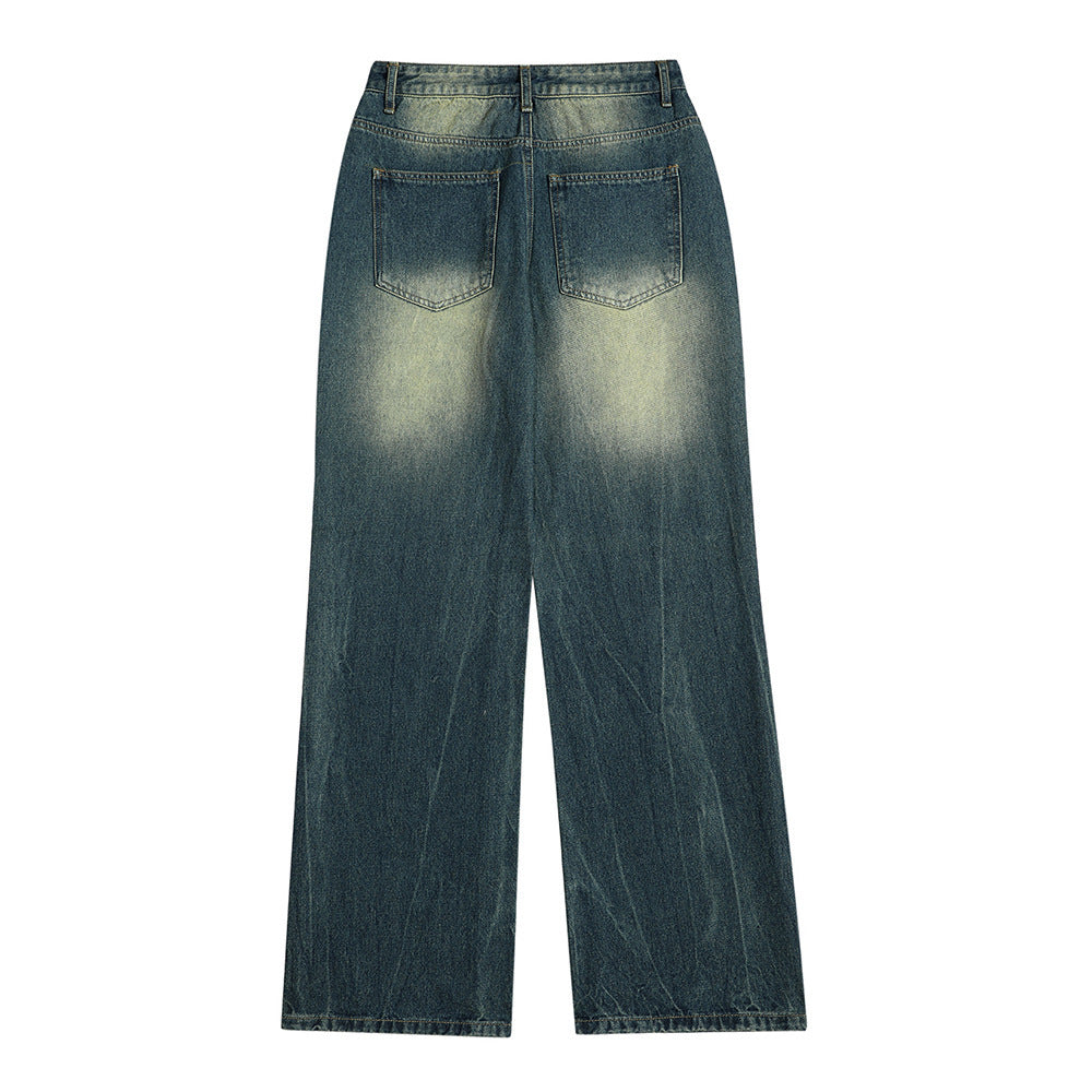 American Retro Washed Bright White Jeans Men