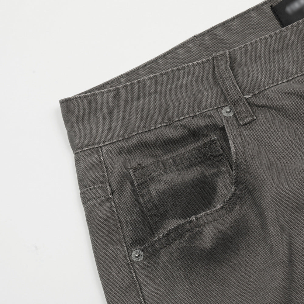 Tie-dyed Washed Dirty Jeans For Men