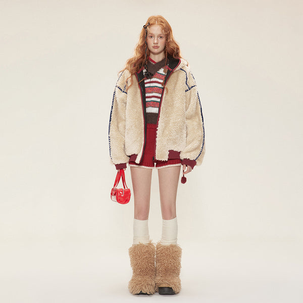 New Winter Velvet Cotton Clothes Lamb Wool Coat