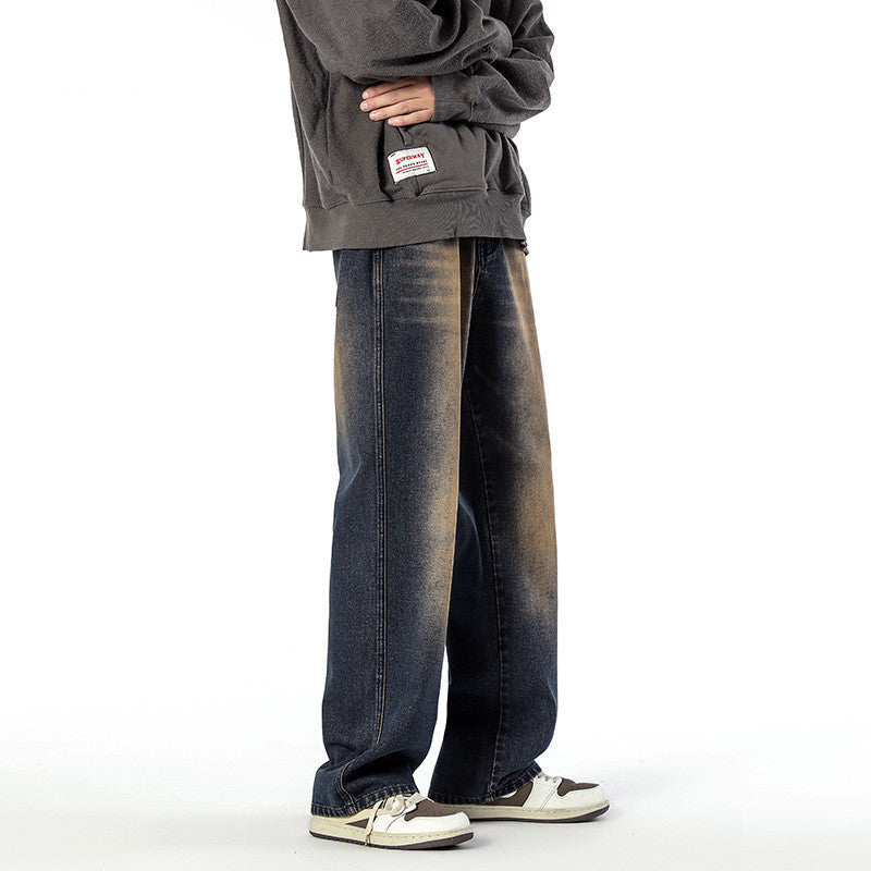 Retro Fashion Straight Casual Jeans For Men