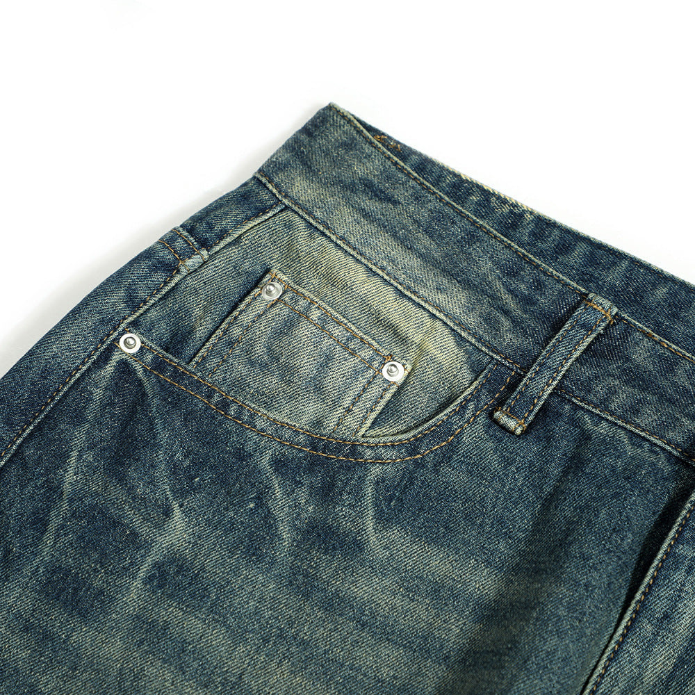 American Retro Washed Bright White Jeans Men