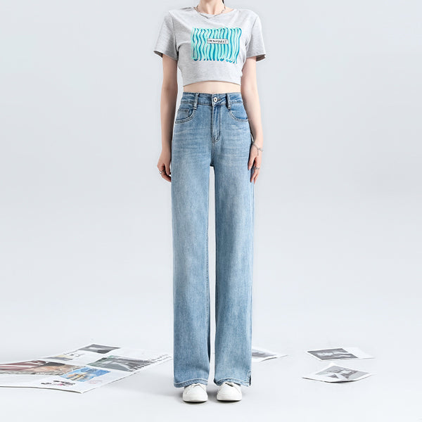 Fashion Personality Wide Leg Jeans For Women