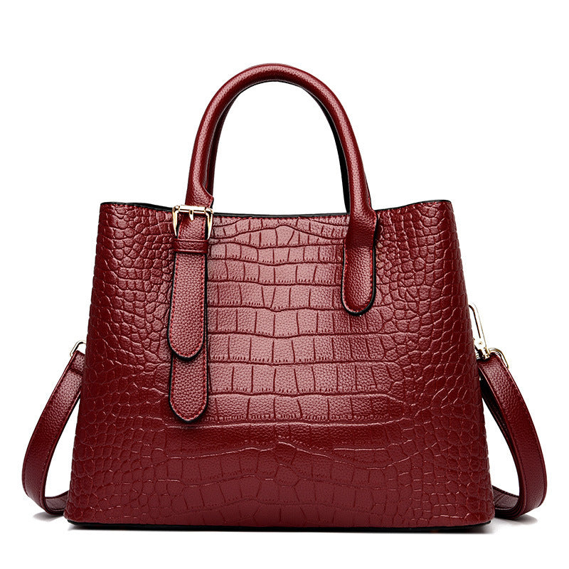 Fashion Crocodile Pattern Women's Handbag