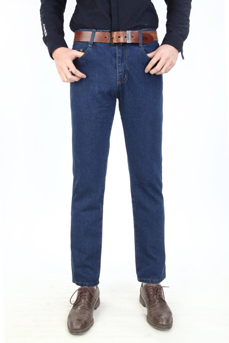 Men's Jeans Cotton Non-stretch Wear-resistant Work Pants Straight-leg Pants