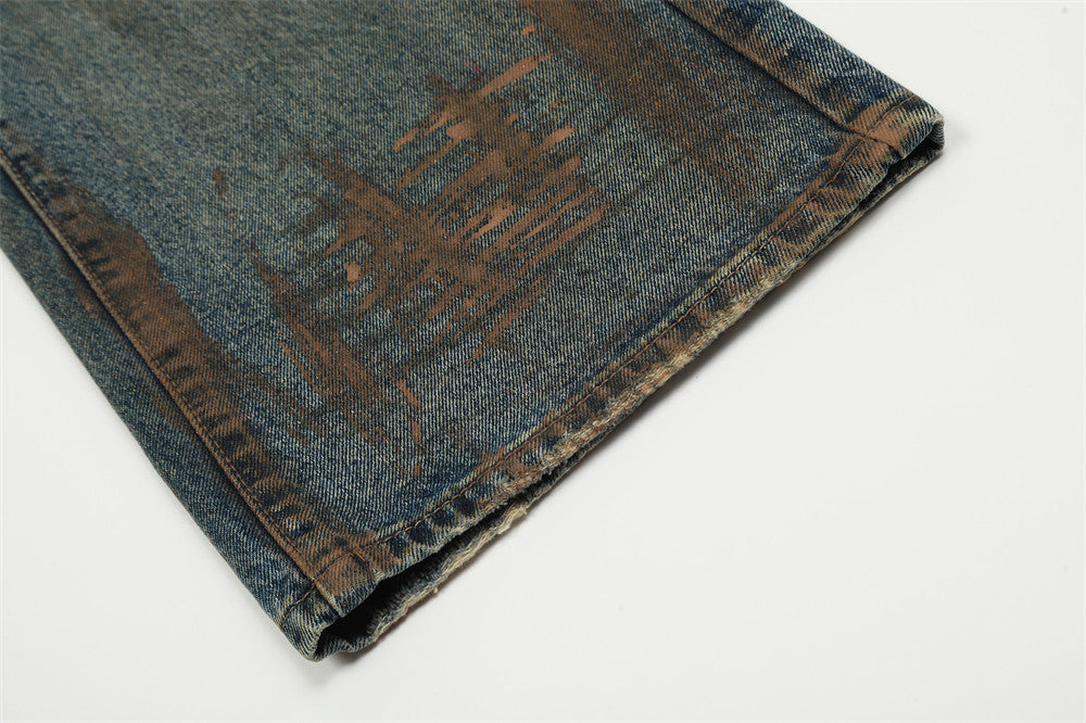 Heavy Industry Ripped Dirty Jeans Men