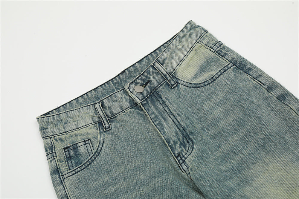 Fashion Personalized Washed White Jeans For Men
