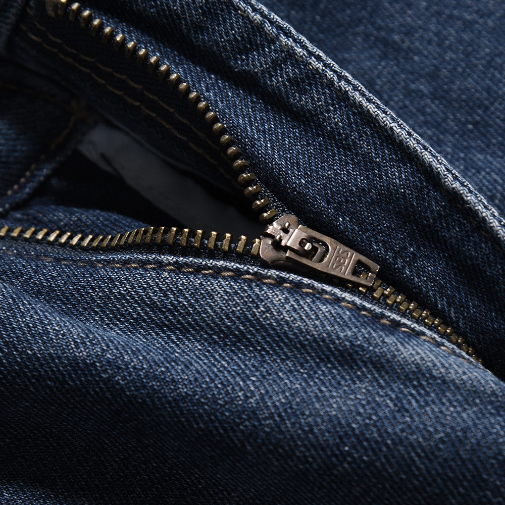 Contrast Color Wide Leg Jeans For Men