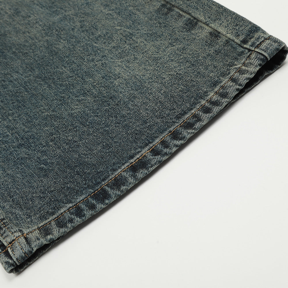 Fashion Personality Cut Straight Jeans For Men