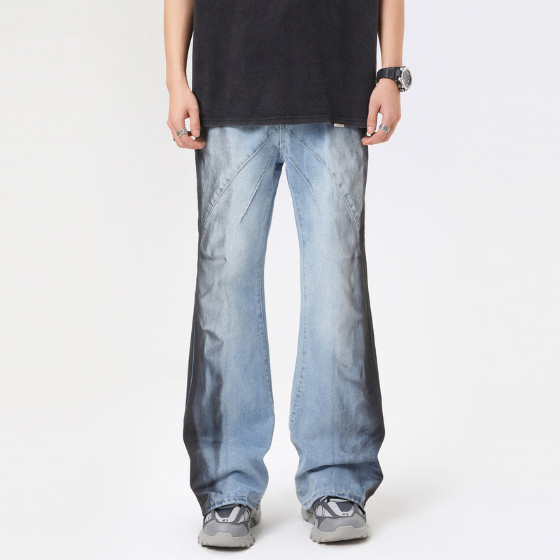 Fashion Wash Stitching Skinny Jeans For Men