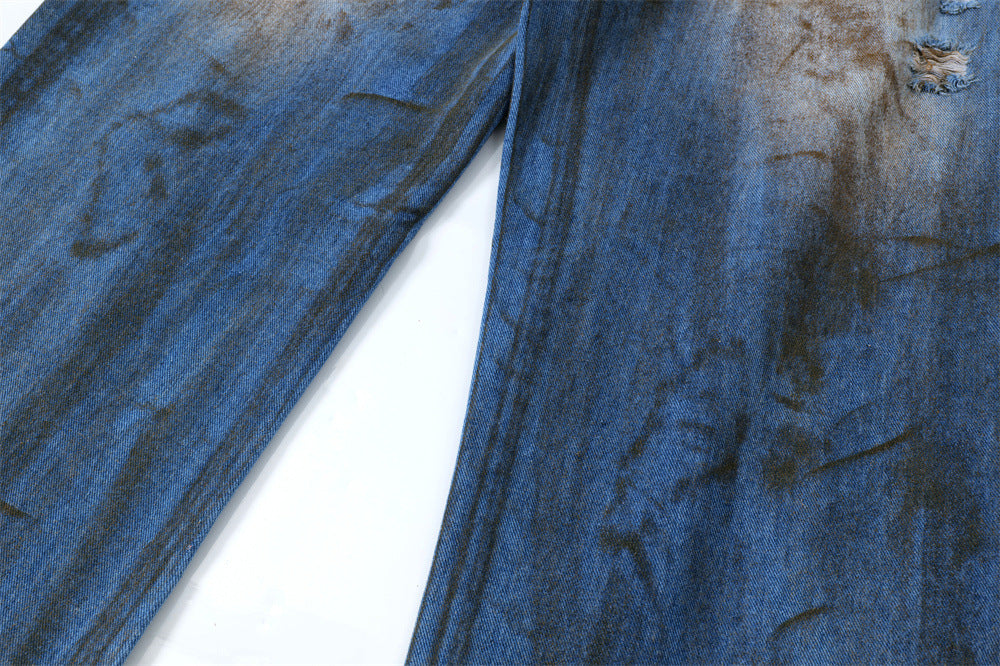 Fashion Holes Jeans For Men And Women