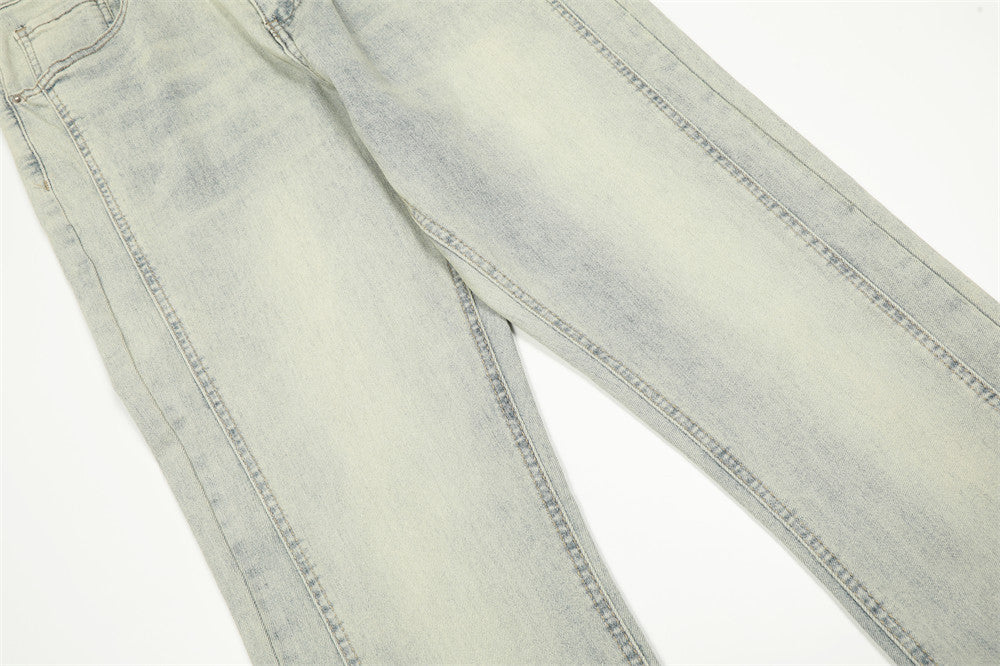 Simple Solid Color Casual Jeans For Men