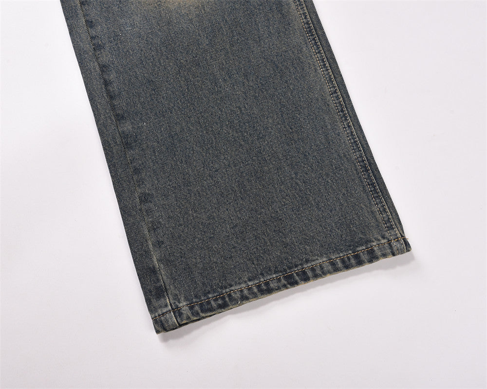 Fashion Wash Wide Leg Jeans For Men