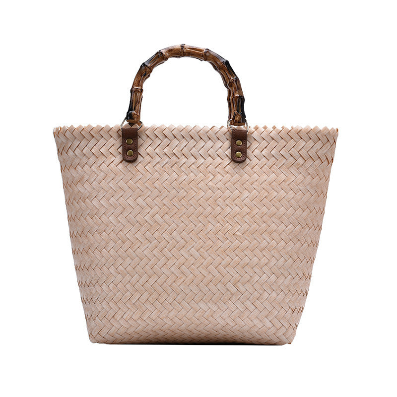 Retro Large Capacity Woven Handbag