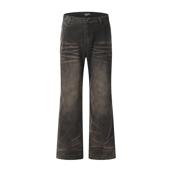 Creasing Distressed Dirty Jeans For Men