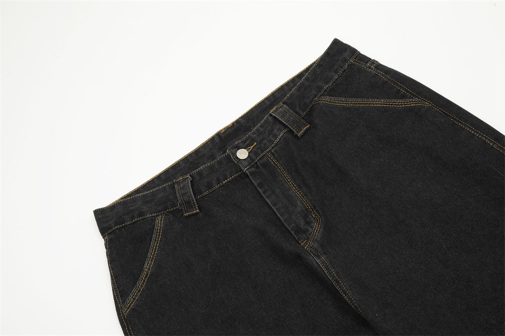 Fashion Loose Cool Wide Leg Jeans Men