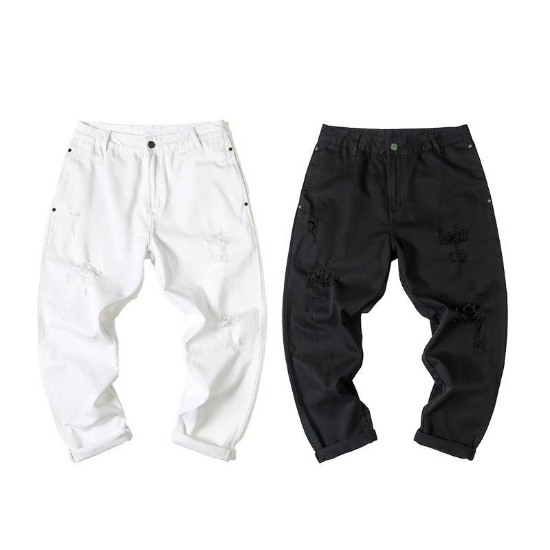 Summer Fashion Ripped Cool Jeans Men