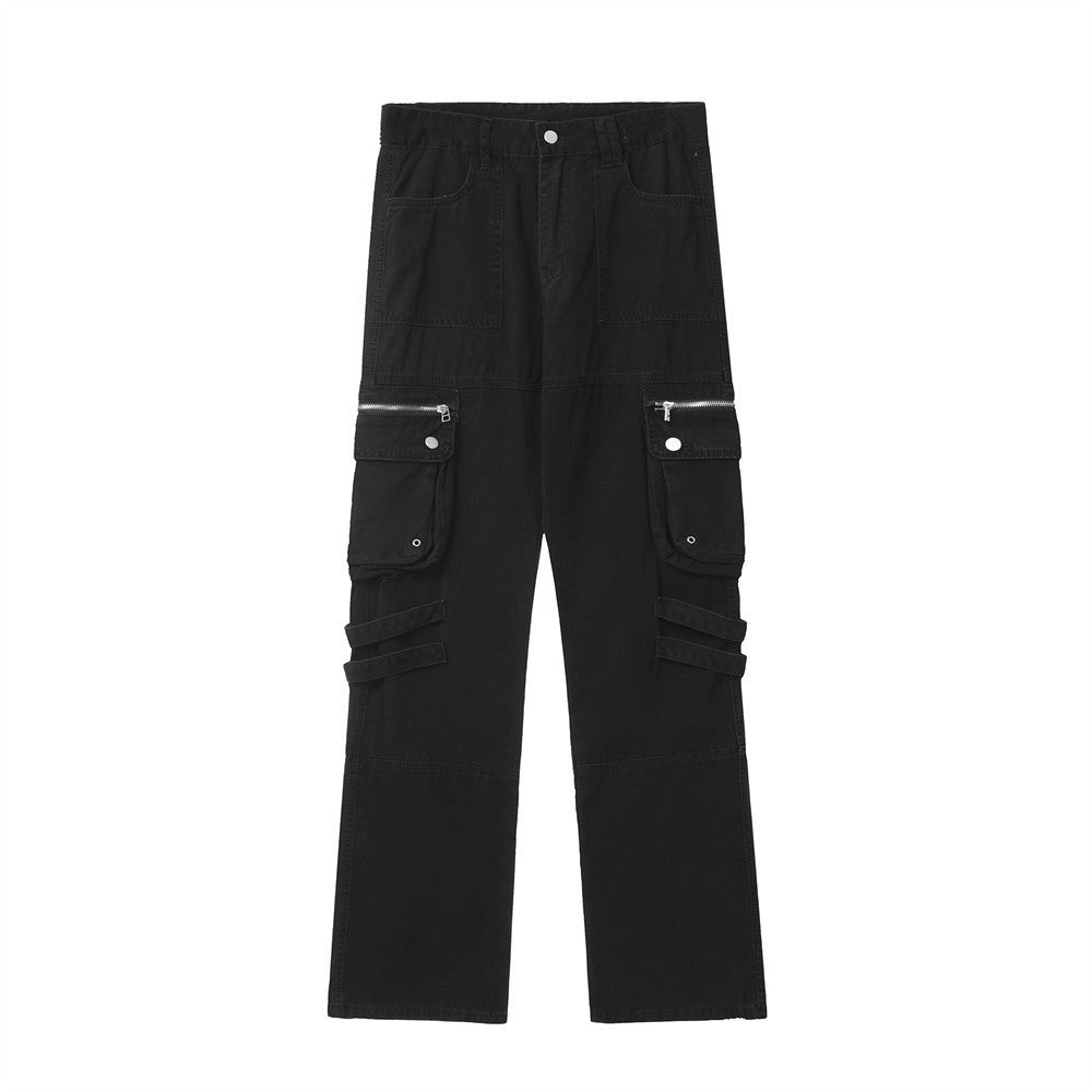 Multi-pocket Design Personality Jeans Men