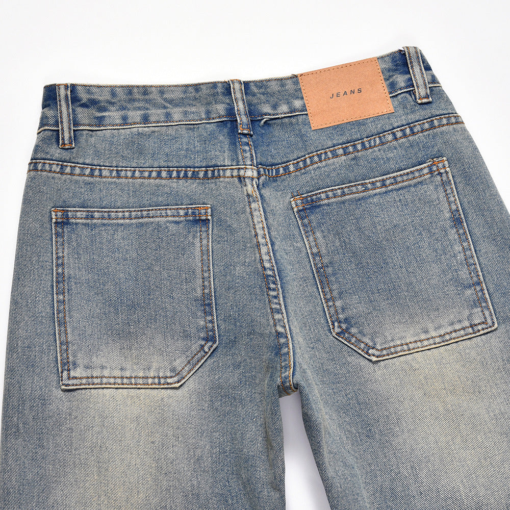 American Retro Fashion And Personalized Jeans For Men