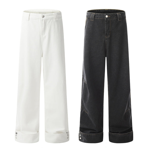 Fashion Loose Cool Wide Leg Jeans Men