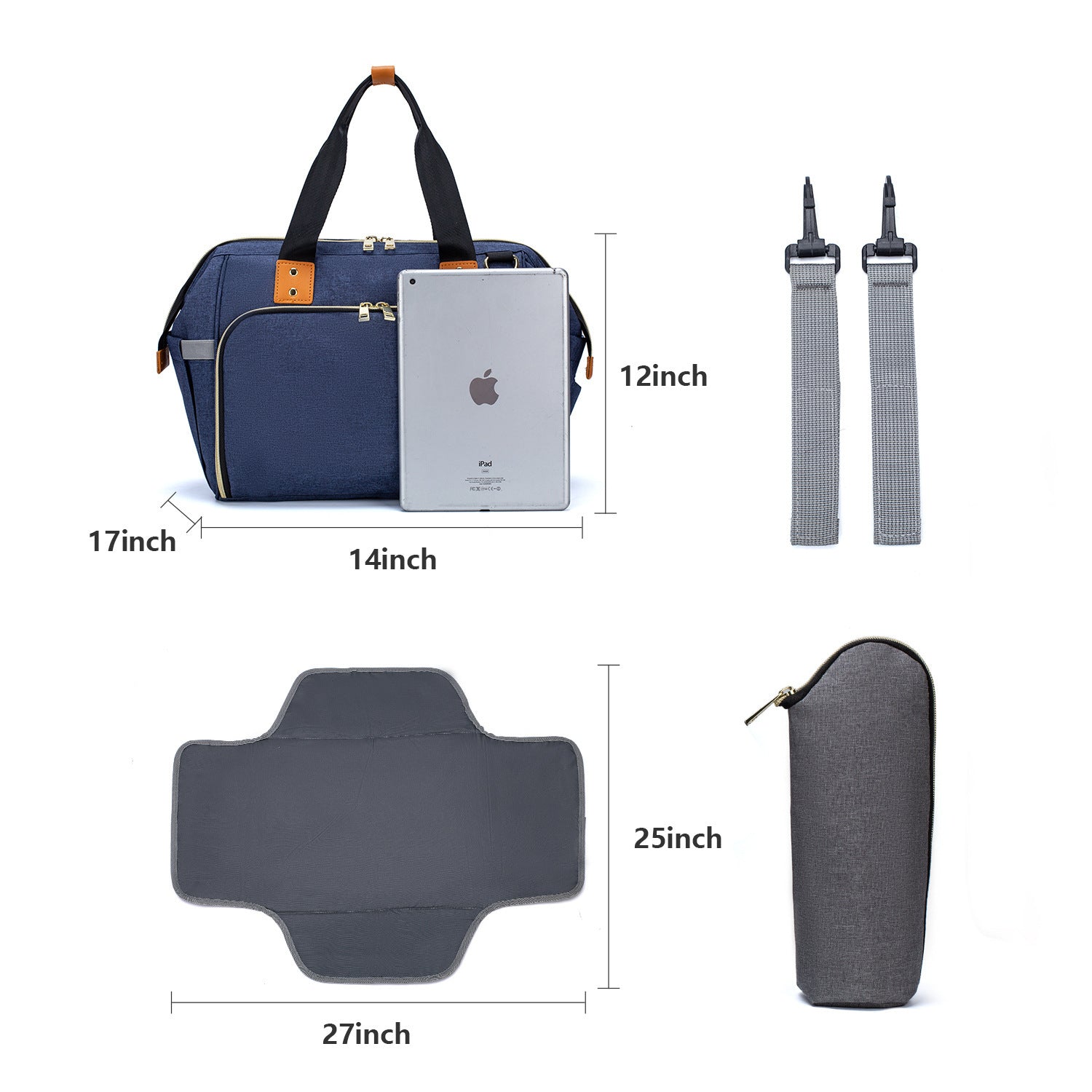 The New Multi-functional Large-capacity Diagonal Portable Mummy Bag