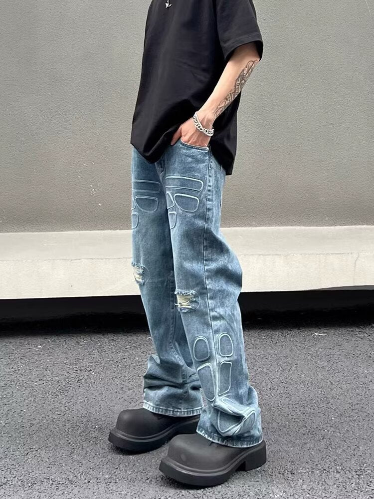 New Washed Vintage Winter Ripped Jeans