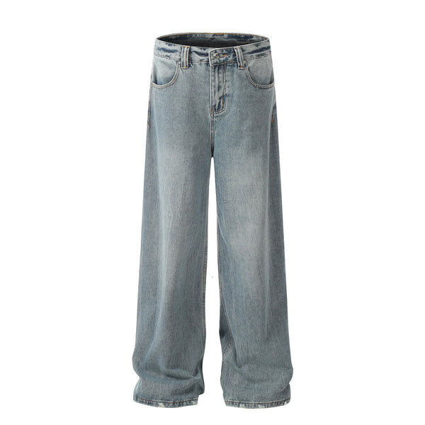 Fashion American Washed Worn Jeans Men