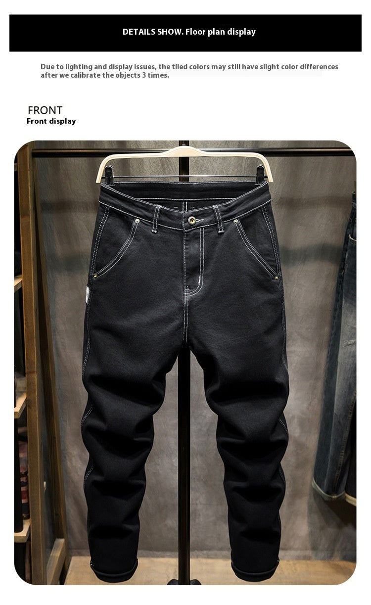 Men's Diagonal Pocket Comfortable Jeans