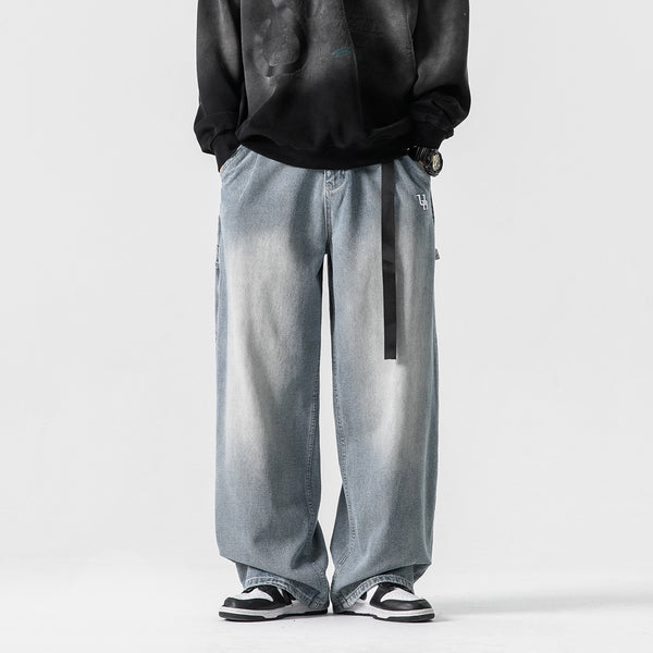 Fashion Personality Retro Loose Jeans Men