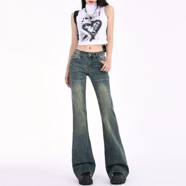 High Street Hot Girl Loose Retro Skinny Jeans For Women
