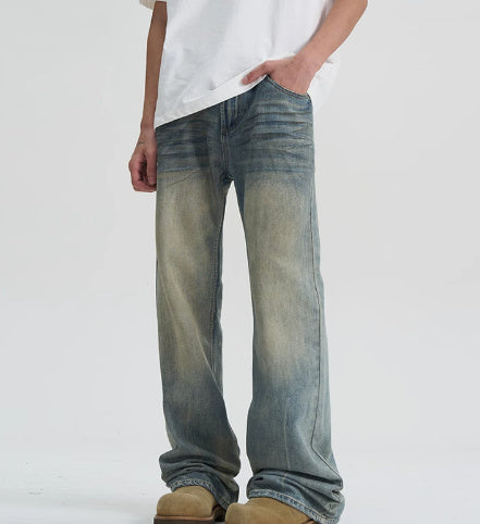 Yiran Pure Spring Straight All-matching Jeans Men