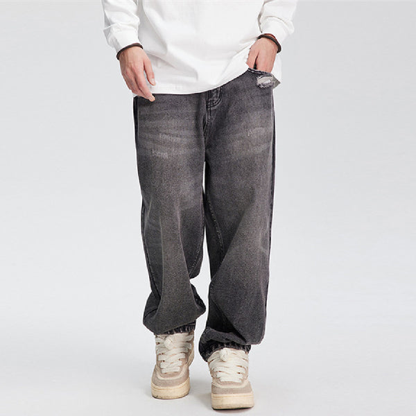 Fashion Wash Pocket Ripped Jeans For Men