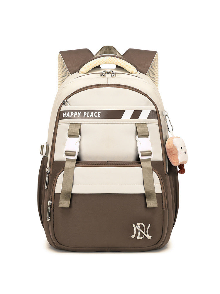 Minimalist Preppy Style Stain-resistant Schoolbag