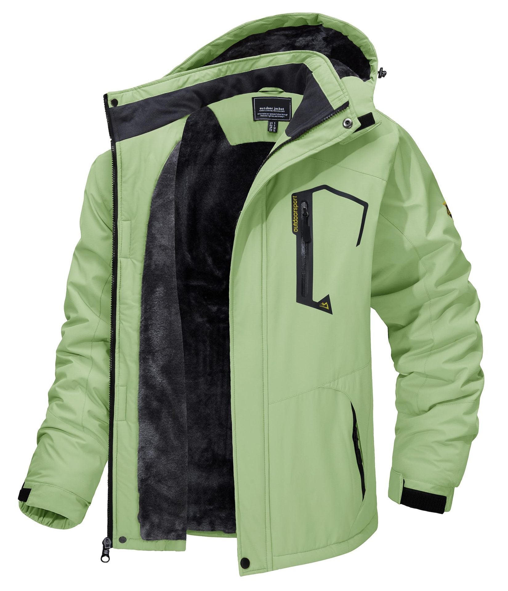 New Autumn And Winter Thickening Thermal And Windproof Waterproof Hooded Men's Jacket