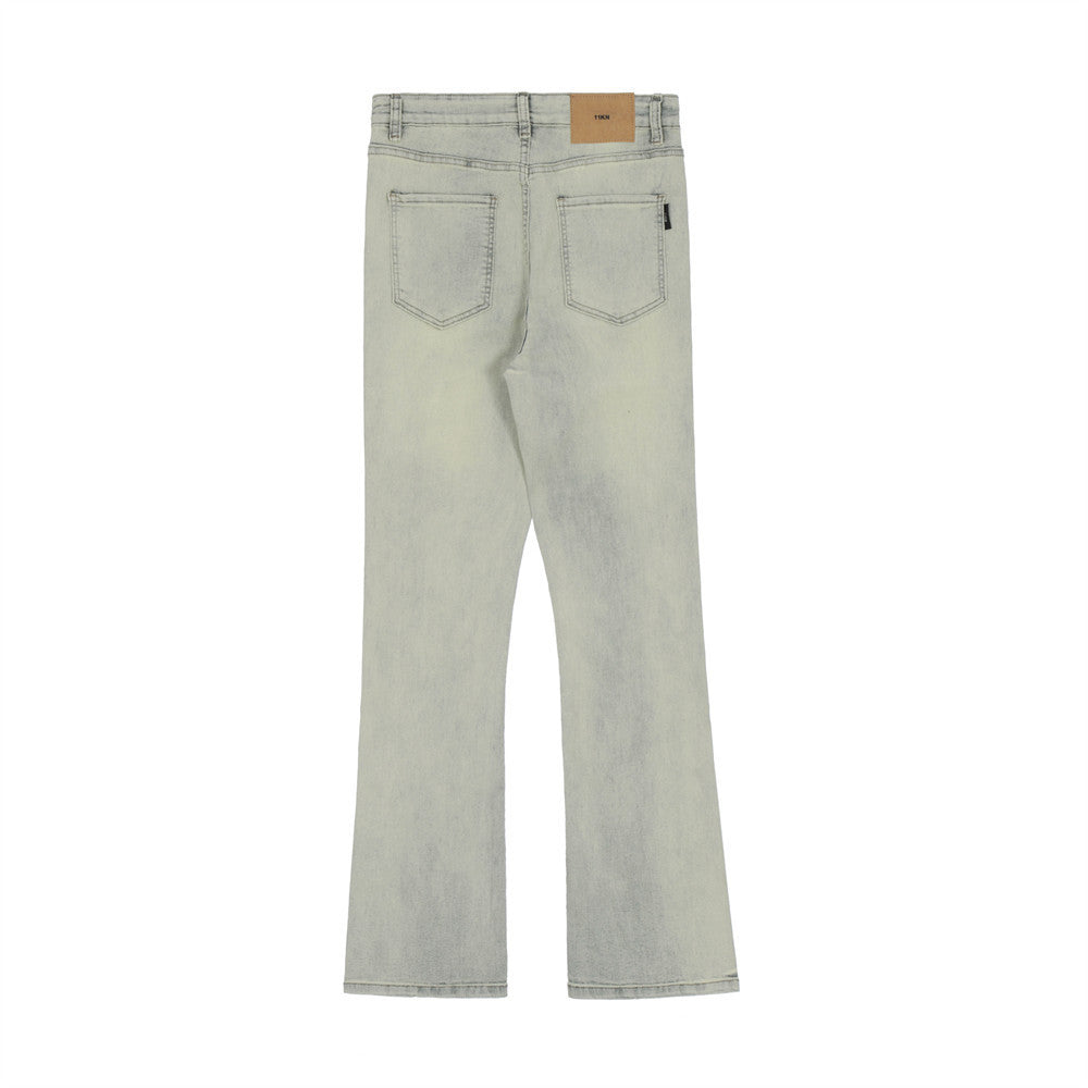 Simple Solid Color Casual Jeans For Men