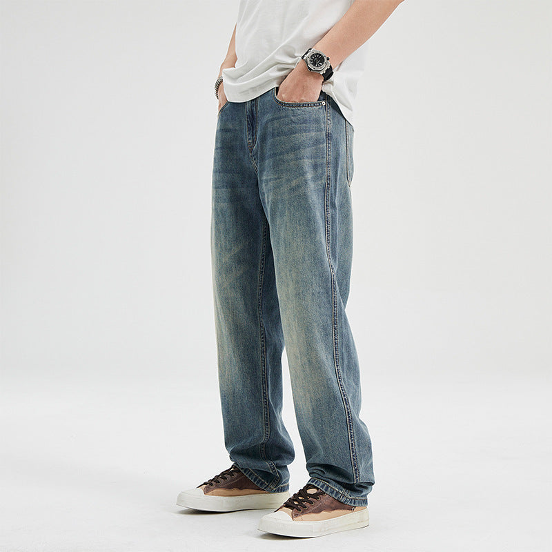 Fashion Summer Thin Ice Silk Jeans Men