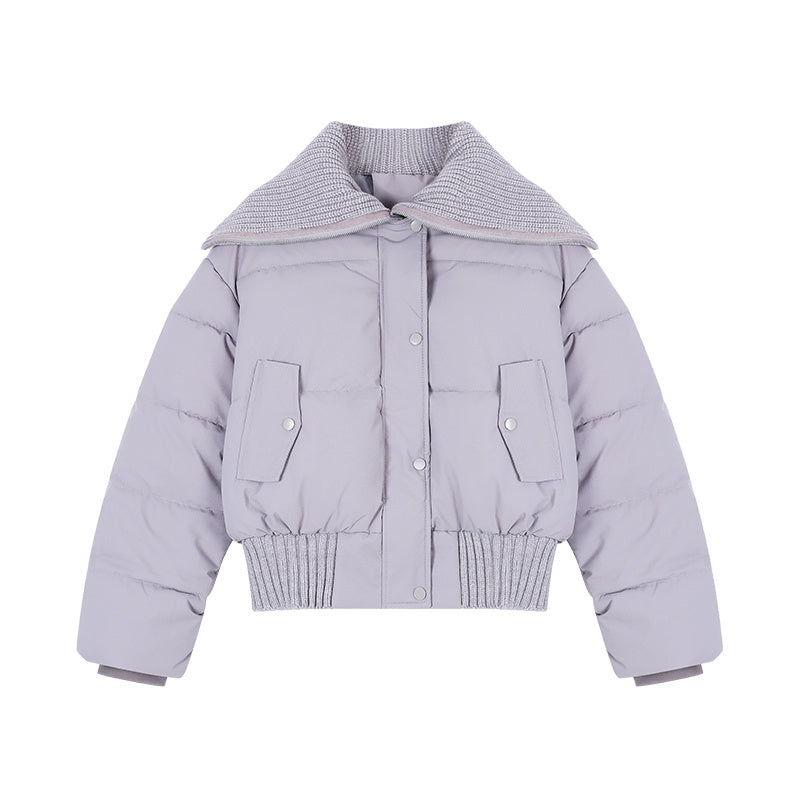 Lapel Thickening Thermal Cotton-padded Clothes Women's Bread Coat Winter