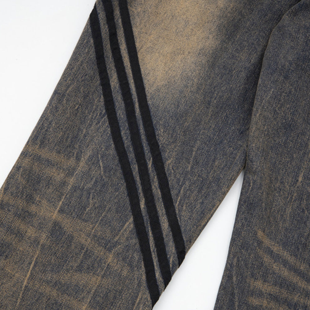 Striped Jeans European And American Style Men